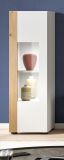 Vitrine Siena in wei und Artisan Eiche Vitrinenschrank hngend / stehend 30 x 110 cm