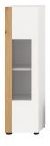Vitrine Siena in wei und Artisan Eiche Vitrinenschrank hngend / stehend 30 x 110 cm