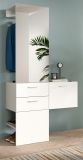 Garderobe Set 2-teilig Carry in wei Garderobenkombination mit Spiegel 104 x 190 cm