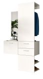 Garderobe Set 3-teilig Carry in wei Garderobenkombination mit Spiegel 104 x 190 cm