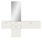 Garderobe Set 3-teilig Carry in wei Garderobenkombination mit Spiegel 208 x 190 cm