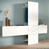 Garderobe Set 3-teilig Carry in wei Garderobenkombination 208 x 190 cm