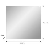 Garderobenspiegel Shawn in Evoke Eiche Wandspiegel 90 x 87 cm