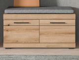 Garderobe Sitzbank Shawn in Evoke Eiche Garderobenbank 90 x 44 cm