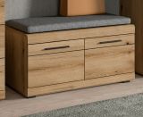 Garderobe Sitzbank Shawn in Evoke Eiche Garderobenbank 90 x 44 cm