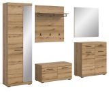 Garderobe Set 5-teilig Shawn in Evoke Eiche Garderobenkombination 272 x 197 cm