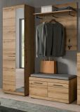 Garderobe Set 3-teilig Shawn in Evoke Eiche Garderobenkombination 167 x 197 cm