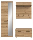 Garderobe Set 3-teilig Shawn in Evoke Eiche Garderobenkombination 167 x 197 cm