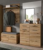 Garderobe Set 4-teilig Shawn in Evoke Eiche Garderobenkombination 195 x 197 cm