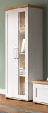 Vitrine Mirano in wei Lrche und Eiche Artisan Landhaus Vitrinenschrank 64 x 161 cm