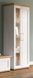 Vitrine Mirano in wei Lrche und Eiche Artisan Landhaus Vitrinenschrank 64 x 161 cm