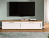 TV-Lowboard Mirano in wei Lrche und Eiche Artisan Landhaus TV Unterteil 164 cm