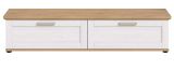 TV-Lowboard Mirano in wei Lrche und Eiche Artisan Landhaus TV Unterteil 164 cm
