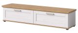 TV-Lowboard Mirano in wei Lrche und Eiche Artisan Landhaus TV Unterteil 164 cm