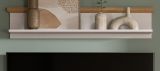 Wandboard Mirano in wei Lrche und Eiche Artisan Landhaus Wandregal 110 cm