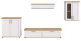 Wohnwand Mirano in wei Lrche und Eiche Artisan Landhaus Wohnkombination 4-teilig 336 cm