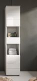 Badezimmer Hochschrank Larik in wei Hochglanz Badschrank 38 x 190 cm