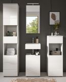 Badmbel Set 4-teilig Larik in wei Hochglanz Badkombination 144 x 190 cm