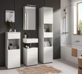 Badmbel Set 4-teilig Larik in wei Hochglanz Badkombination 144 x 190 cm