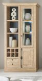 Vitrine Dorset in Eiche Gold Landhaus Vitrinenschrank 105 x 214 cm, Soft-Close