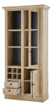 Vitrine Dorset in Eiche Gold Landhaus Vitrinenschrank 105 x 214 cm, Soft-Close
