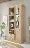 Vitrine Dorset in Eiche Gold Landhaus Vitrinenschrank 105 x 214 cm, Soft-Close