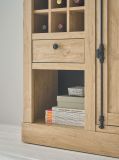 Kommode Dorset in Eiche Gold Landhaus Highboard 105 x 103 cm, Soft-Close