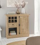 Kommode Dorset in Eiche Gold Landhaus Highboard 105 x 103 cm, Soft-Close