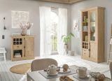 Kommode Dorset in Eiche Gold Landhaus Highboard 105 x 103 cm, Soft-Close