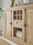 Sideboard Dorset in Eiche Gold Landhaus Kommode 152 x 103 cm, Soft-Close