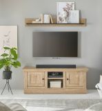 TV-Lowboard Dorset in Eiche Gold Landhaus TV Unterteil 152 cm, Soft-Close