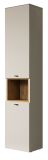 Badezimmer Hochschrank Sao Paulo in Sand und Evoke Eiche Badschrank 40 x 186 cm, Soft-Close