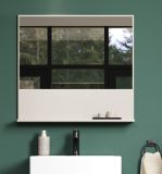 Badezimmer Spiegel Sao Paulo in Sand Badspiegel mit Ablage 80 cm