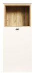 Badezimmer Kommode Sao Paulo in Sand und Evoke Eiche Badschrank 40 x 95 cm, Soft-Close