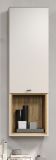 Hngeschrank Sao Paulo in Sand und Evoke Eiche Wandschrank 40 x 130 cm, Soft-Close