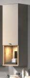 Hngeschrank Sao Paulo in Sand und Evoke Eiche Wandschrank 40 x 130 cm, Soft-Close