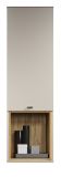 Hngeschrank Sao Paulo in Sand und Evoke Eiche Wandschrank 40 x 130 cm, Soft-Close