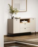 Sideboard Sao Paulo in Sand und Evoke Eiche Kommode 154 cm, Soft-Close