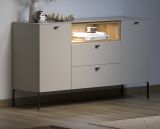 Sideboard Sao Paulo in Sand und Evoke Eiche Kommode 154 cm, Soft-Close
