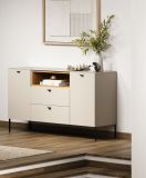 Sideboard Sao Paulo in Sand und Evoke Eiche Kommode 154 cm, Soft-Close