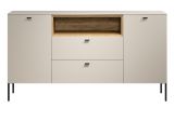 Sideboard Sao Paulo in Sand und Evoke Eiche Kommode 154 cm, Soft-Close