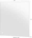 Badezimmer Spiegel Glide mit LED Beleuchtung und Touchschalter 60 cm