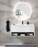 Badezimmer Spiegel Glide mit LED Beleuchtung und Touchschalter rund 80 cm