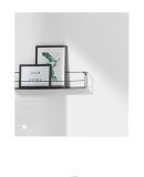 Badmbel Set 2-teilig Glide in wei Hochglanz und grau mit LED Beleuchtung 60 x 190 cm