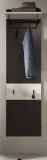 Garderobenpaneel Cooper in grau und wei Wandgarderobe 45 x 165 cm