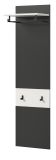 Garderobenpaneel Cooper in grau und wei Wandgarderobe 45 x 165 cm