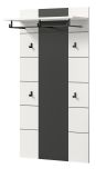 Garderobenpaneel Cooper in wei und grau Wandgarderobe 80 x 141 cm