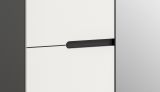 Garderobe Set 5-teilig Cooper in wei und grau 255 cm, Soft-Close