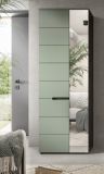 Garderobenschrank Cooper in Salbei grn und Basalt grau 65 x 190 cm variable Inneneinteilung, Soft-Close