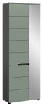 Garderobenschrank Cooper in Salbei grn und Basalt grau 65 x 190 cm variable Inneneinteilung, Soft-Close